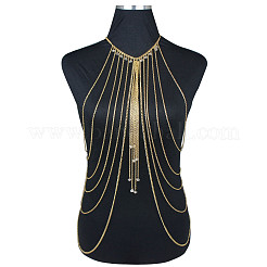 Alloy & Acrylic Rondelle Beads Tassel Sexy Body Chains for Bikini&nbsp;FS-WGE7231-01