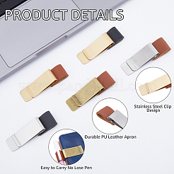 5Pcs 5 Style Brass Ticket Holder&nbsp;AJEW-CL0002-35
