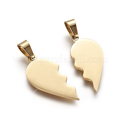 304 Stainless Steel Split Pendants&nbsp;STAS-F214-01G