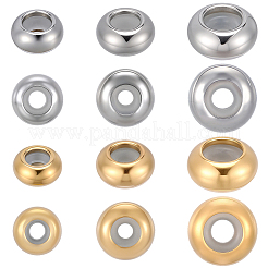 36Pcs 6 Styles 304 Stainless Steel Beads&nbsp;STAS-BBC0008-49