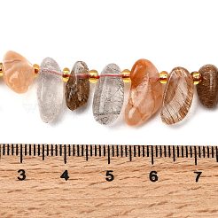 Natural Rutilated Quartz Beads Strands&nbsp;G-Z091-A06
