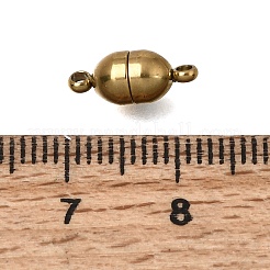 304 Stainless Steel Magnetic Clasps with Loops&nbsp;STAS-F365-04G