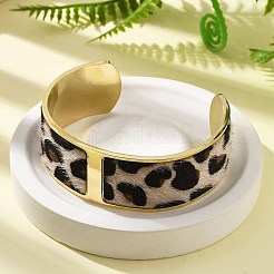 304 Stainless Steel Open Cuff Bangles for Women&nbsp;BJEW-K237-14G