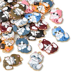 40Pcs 8 Style Alloy Enamel Pendants&nbsp;FIND-CJ0001-30