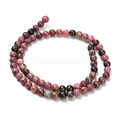 Natural Rhodonite Beads Strands&nbsp;G-F820-K08-6mm
