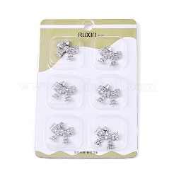 Brass Micro Pave Cubic Zirconia Pendants&nbsp;KK-T073-36P