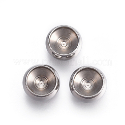 Tarnish Resistant 304 Stainless Steel Rhinestone Cabochon Settings&nbsp;STAS-I117-15P