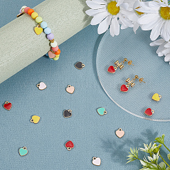 100Pcs Alloy Enamel Charms&nbsp;ENAM-SP0001-06