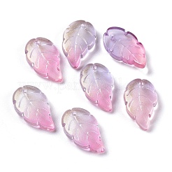 Baking Paint Glass Pendants&nbsp;EGLA-M027-02A
