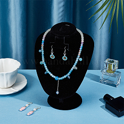 1Pc Bust Shaped Velvet Necklace Display Stands&nbsp;NDIS-PH0001-15