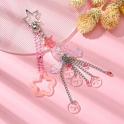 Jellyfish Glass Pendant Keychains&nbsp;KEYC-FZ00012