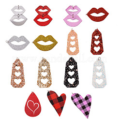 PU Leather Big Pendants&nbsp;FIND-SZ0001-002
