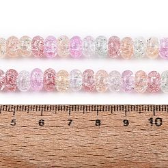 Crackle Transparent Glass Beads Strands&nbsp;GLAA-N069-02A-M