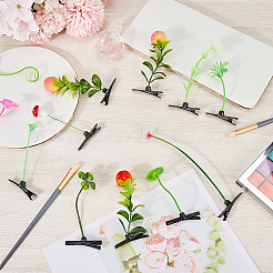 102pcs 17 style Bean Sprout Plastic Alligator Hair Clips&nbsp;PHAR-CP0001-21