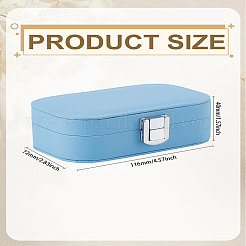 PU Leather Jewelry Storage Box&nbsp;CON-WH0085-125D