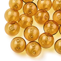 Transparent Blow High Borosilicate Glass Globe Beads&nbsp;X-GLAA-T003-09C