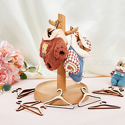 Wood Doll Clothes Hangers&nbsp;DOLL-WH0004-03A