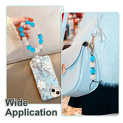 DIY Round Silicone Focal & Flat Round Iron Rhinestone Spacer Beads Jewelry Finding Making Kits&nbsp;DIY-TA0011-85