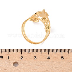 304 Stainless Steel Adjustable Cuff Rings&nbsp;RJEW-Z090-01G