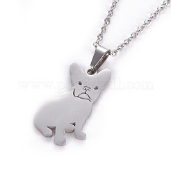 Tarnish Resistant 304 Stainless Steel Puppy Jewelry Sets&nbsp;SJEW-F208-04P