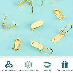 30Pcs Brass Stud Earring Findings&nbsp;KK-SP0001-45G