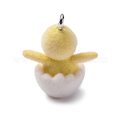 Flocky Resin Pendants&nbsp;FIND-S001-14L
