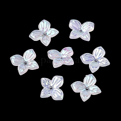 Iridescent Plating Acrylic Bead Caps&nbsp;AC-CBA81FF-03