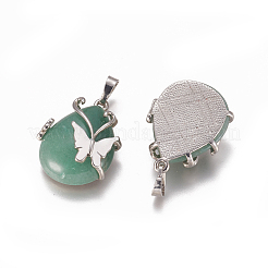 Natural Green Aventurine Pendants&nbsp;G-K296-B06