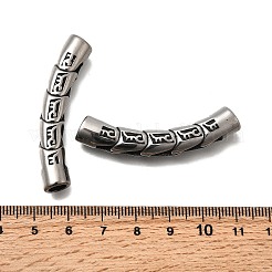 304 Stainless Steel Tube Beads&nbsp;STAS-D382-13AS