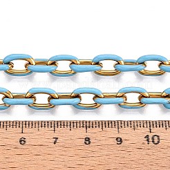 304 Stainless Steel Enamel Cable Chains&nbsp;CHS-ZX006-06J