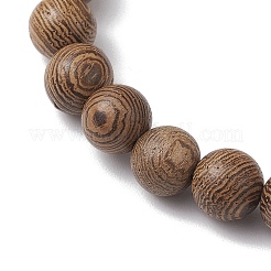 5Pcs 5 Styles Wooden Round Beaded Stretch Bracelet Sets&nbsp;BJEW-JB10847
