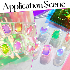 Aurora Laser Glass Paper Nail Art Stickers Decals&nbsp;MRMJ-WH20003-08