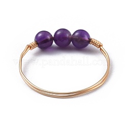 Natural Gemstone Finger Rings&nbsp;RJEW-JR00275-M