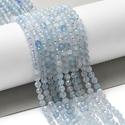 Natural Aquamarine Beads Strands&nbsp;G-F509-02-4mm