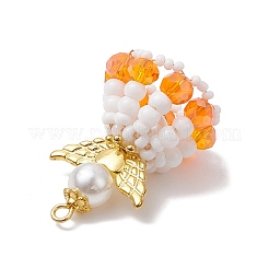 Handmade Seed Beads Pendants&nbsp;PALLOY-MZ00402-02