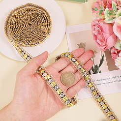 2.5 Yards Alloy Chain Rivet Back Glue Clothing&nbsp;DIY-CA0006-98A-PG