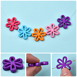 80Pcs Opaque Acrylic Beads&nbsp;SACR-SP0001-37