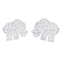 Non-Tarnish 201 Stainless Steel Filigree Pendants&nbsp;STAS-S118-040