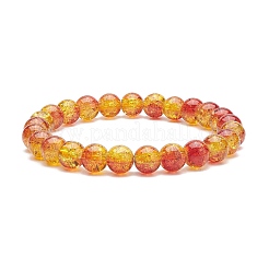 6Pcs 6 Color Bling Glass Round Beaded Stretch Bracelets Set for Women&nbsp;BJEW-JB08973