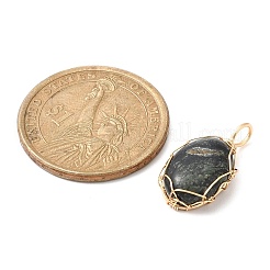 Natural Mixed Gemstone Copper Wire Wrapped Pendants&nbsp;PALLOY-JF02144