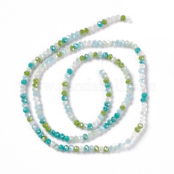 Electroplate Glass Beads Strands&nbsp;EGLA-S192-001A-B10
