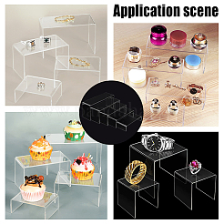 5Pcs 5 Styles U-shape Acrylic Shoes Display Stand Risesrs&nbsp;ODIS-WR0001-01