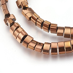 Electroplate Non-magnetic Synthetic Hematite Bead Strands&nbsp;G-I208-16-A
