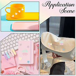 10Pcs 2 Styles Laser PET Plastic Stickers&nbsp;DIY-CP0011-61A