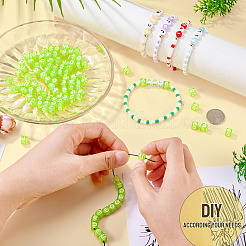 100Pcs 5 Colors Transparent Acrylic Beads&nbsp;TACR-TA0001-55A