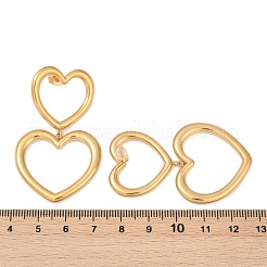 304 Stainless Steel Hollow Heart Dangle Stud Earrings&nbsp;EJEW-Z096-03G
