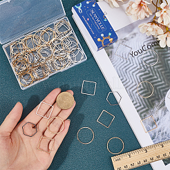 120Pcs 6 Styles Brass Linking Rings&nbsp;KK-SC0005-42