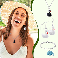 18Pcs 6 Styles 3D PVC Pendants&nbsp;KY-GA0001-39