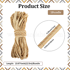 12.5M Polyester Twisted Lip Cord Trim&nbsp;OCOR-WH20005-07D