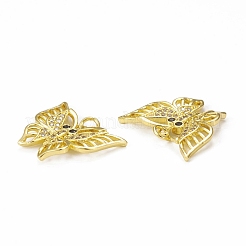 Brass Micro Pave Cubic Zirconia Pendants&nbsp;KK-E068-VB286